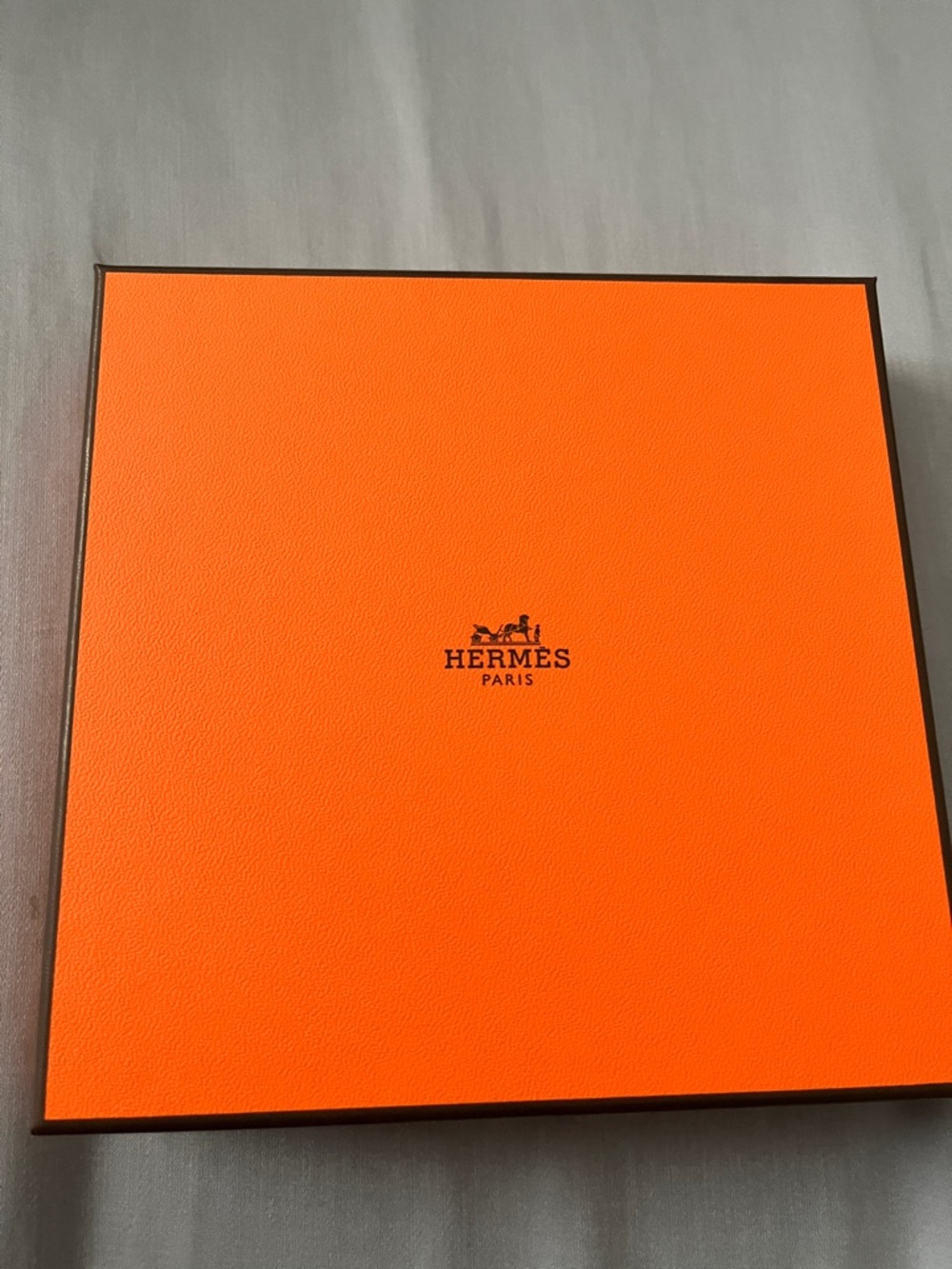 Hermes Bright Orange Logo Box